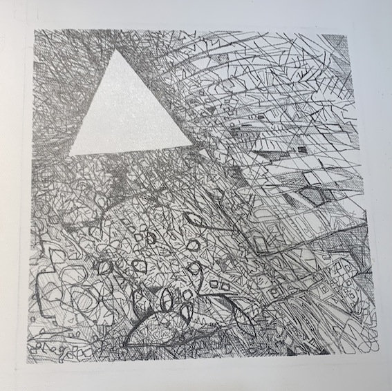 Judy Cockeram | Foreign Object | Tringle | Pencil on canvas | McAtamney Gallery and Design Store | Geraldine NZ